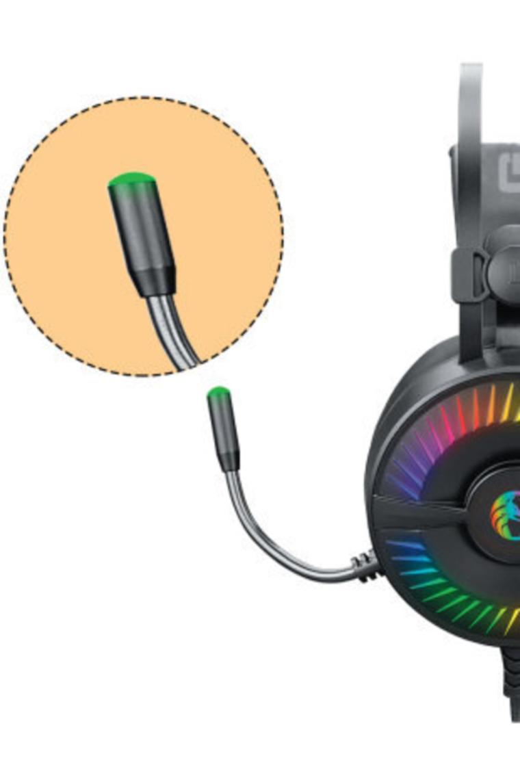 Vol-i Siyah Usb 7.1 Version Rgb Ledli Gaming Oyuncu Mikrofonlu Kulaklık