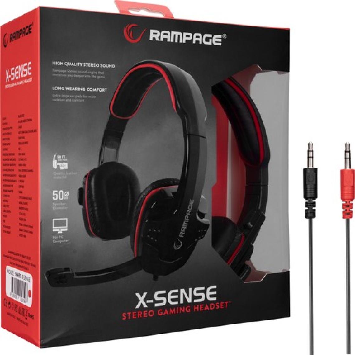 Rampage SN-R9 Kırmızı Mikrofonlu Oyuncu Kulaklığı
