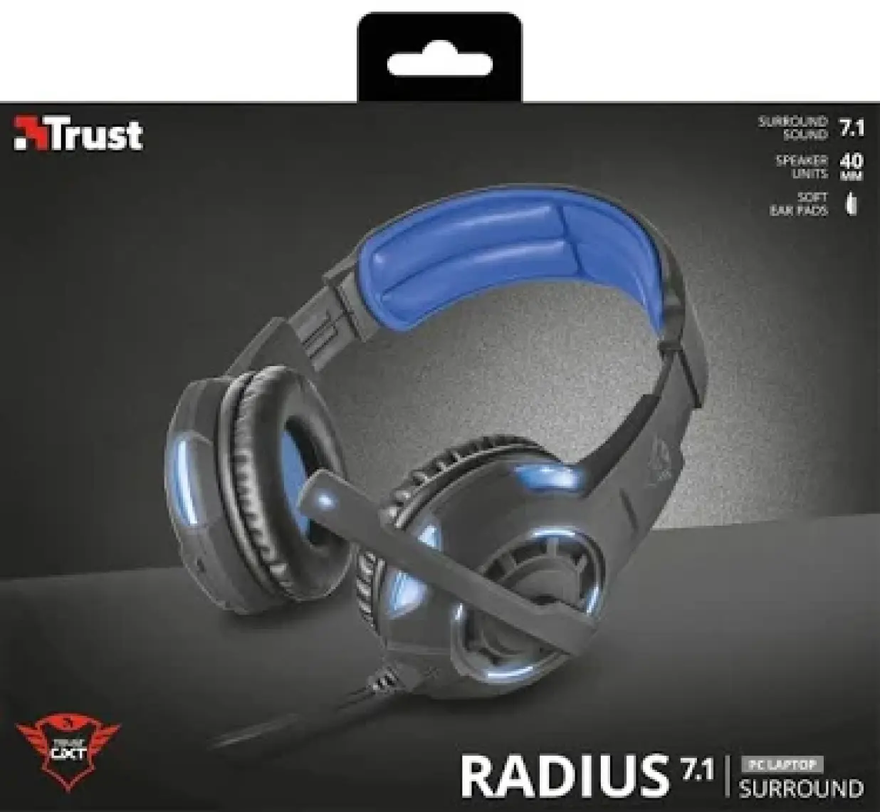 Trust 22052 GXT 350 Aydınlatmalı Mikrofonlu 7.1 Surround Oyuncu Kulaklığı