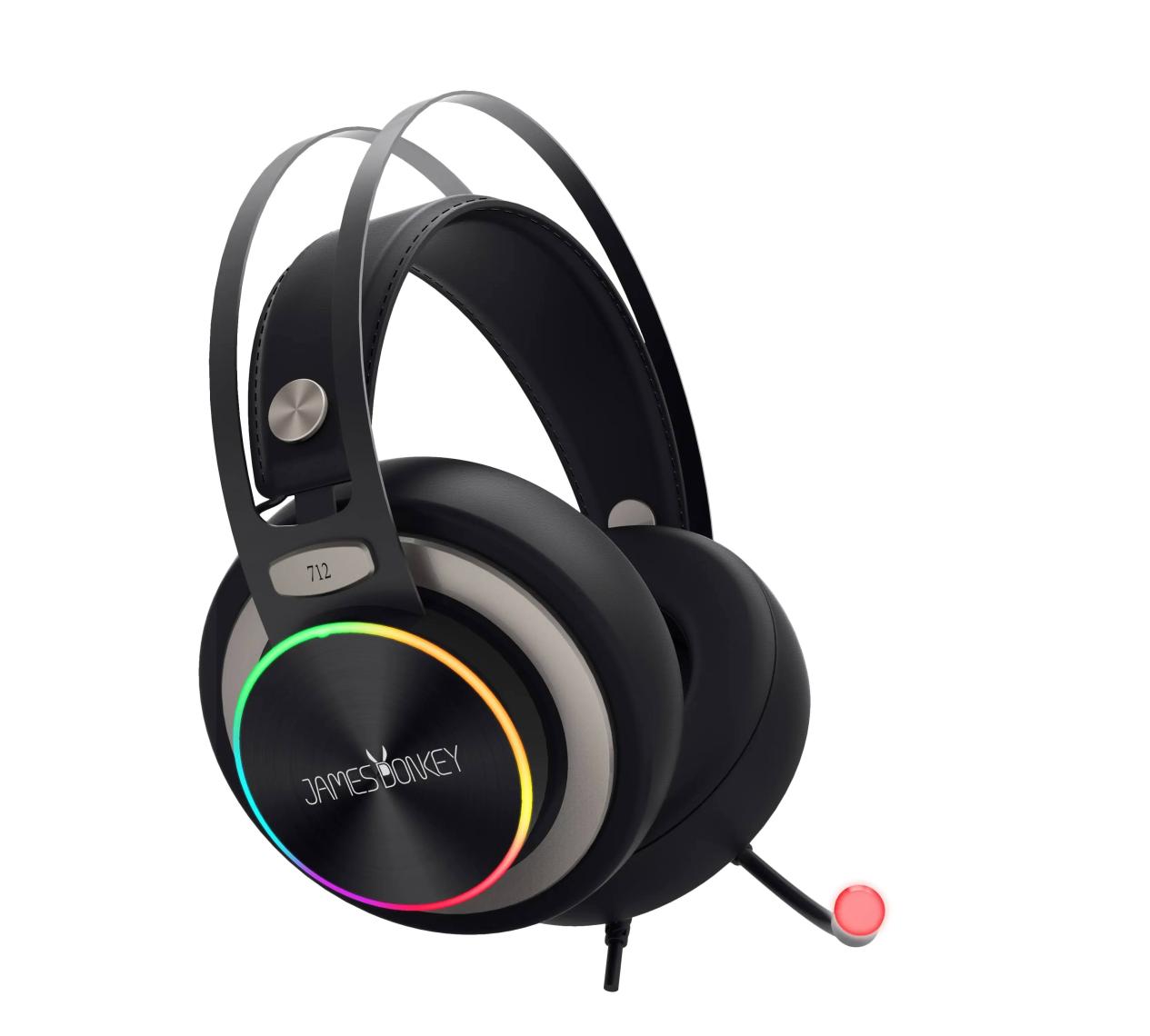 James Donkey 712 Siyah 7.1 Surround Rgb Gaming Kulaklık
