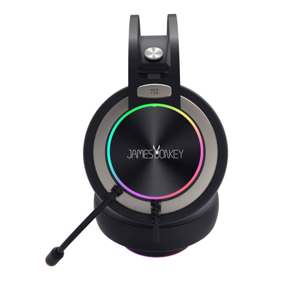 James Donkey 712 Siyah 7.1 Surround Rgb Gaming Kulaklık