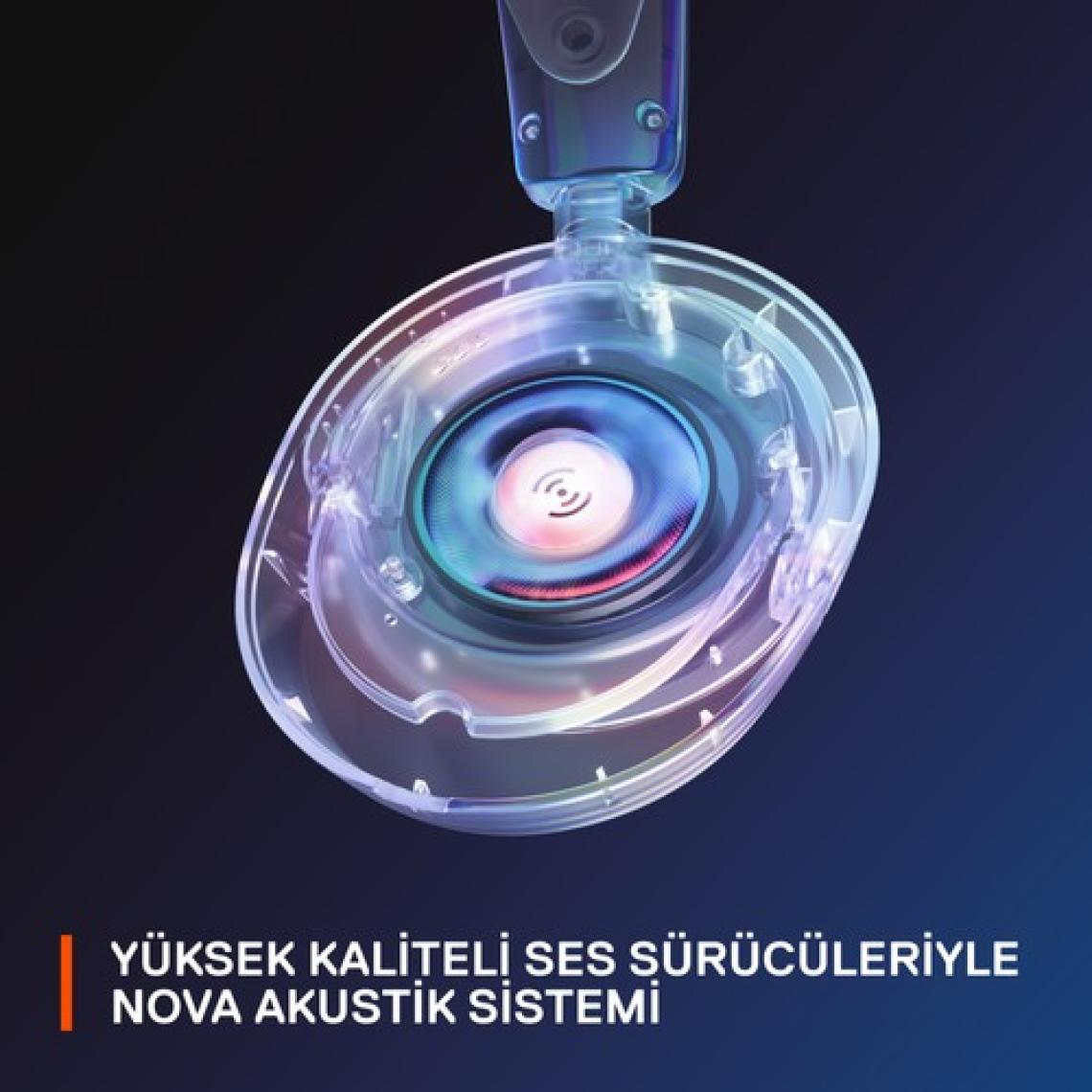 SteelSeries Arctis Nova 1 Kablolu Mikrofonlu Kulak Üstü Oyuncu Kulaklığı Siyah