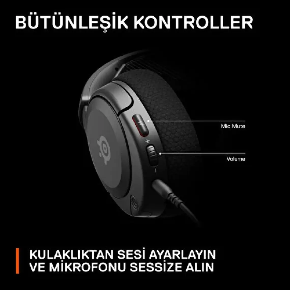 SteelSeries Arctis Nova 1 Kablolu Mikrofonlu Kulak Üstü Oyuncu Kulaklığı Siyah