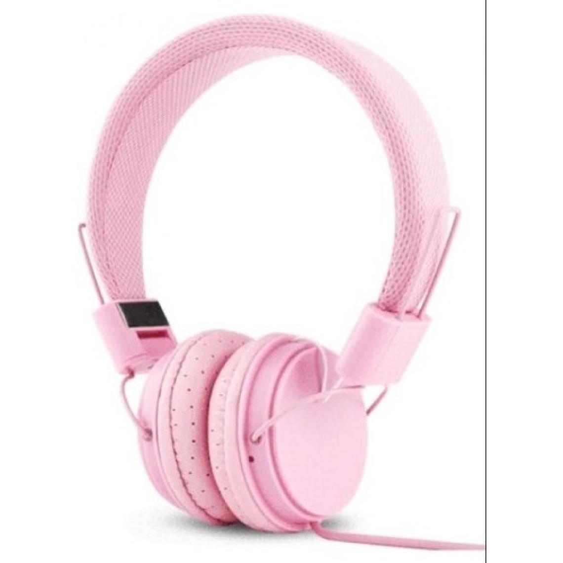 Color EP05 Mikrofonlu Kulaküstü Pembe Kulaklık