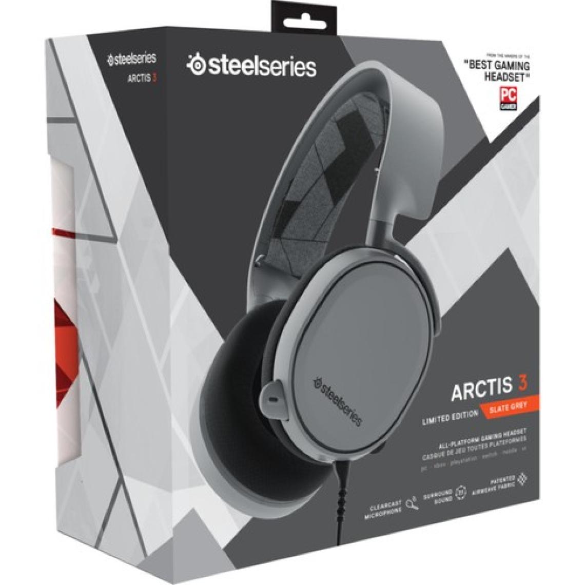 Steelseries Arctis 3 7.1 Surround Oyuncu Kulaklığı-Gri