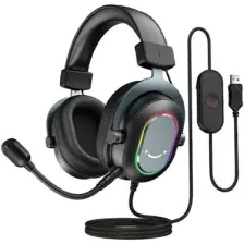 Fifine Ampligame H6 Mikrofonlu Oyuncu Kulaklık - Bilgisayar Kulaklık - 7.1 Rgb Yayıncı Kulaklık