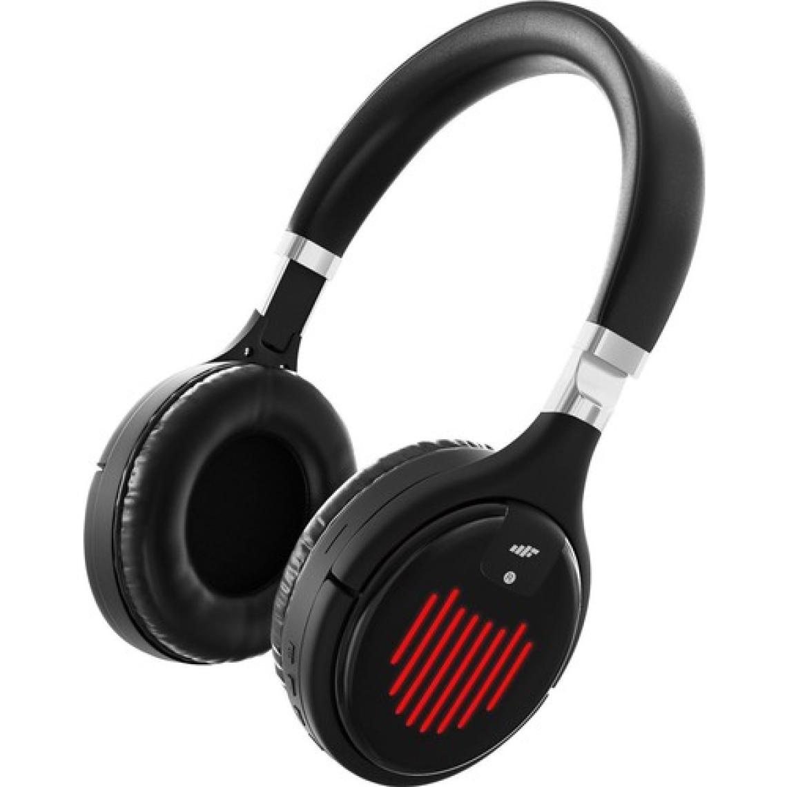 MF Product Acoustic 0462 Kulak Üstü Işıklı Kablosuz Bluetooth Kulaklık Siyah