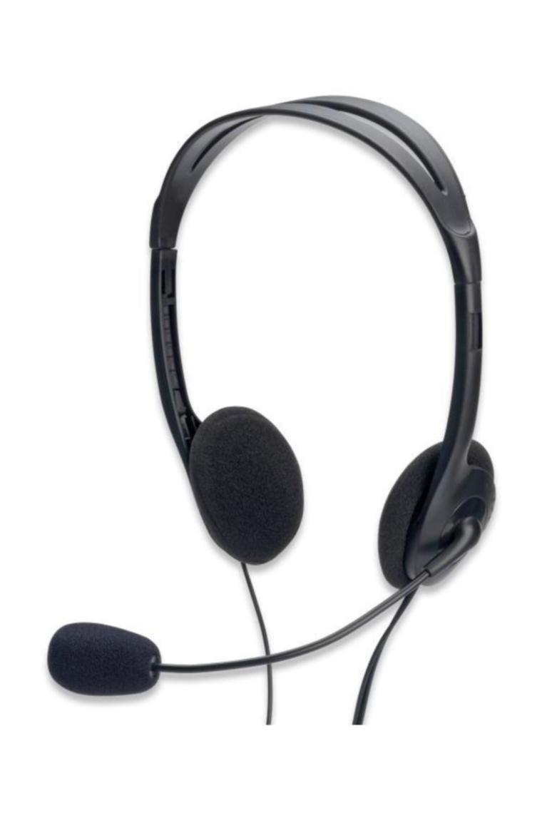 Mikrofonlu Stereo Kulaklık, Ses Ayarı Yapılabilir, 1.80 Metre