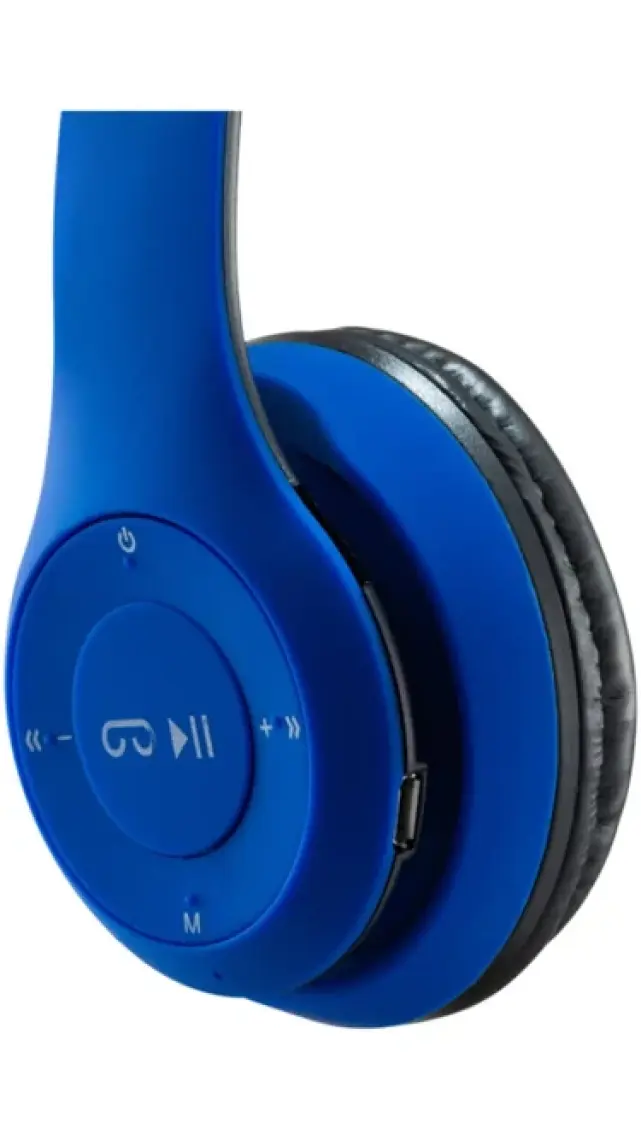 MF Product Acoustic 0131 Mikrofonlu Kulak Üstü Kablosuz Bluetooth Kulaklık Mavi