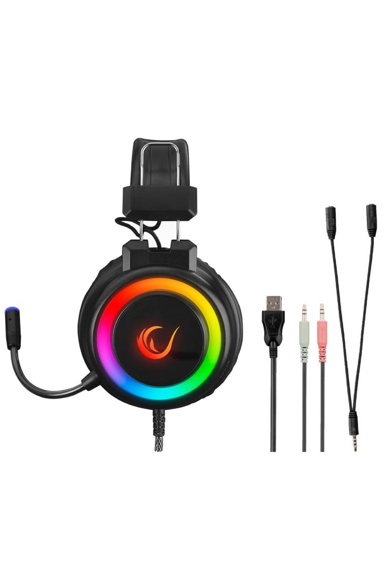 Rampage SN-R10 Alquist RGB Siyah Kablolu Mikrofonlu Kulak Üstü Oyuncu Kulaklığı