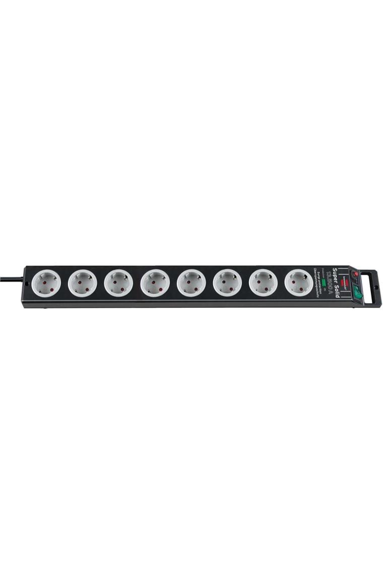 Brennenstuhl Super Solid Surge Protection 13.500 A 8Li Priz Siyah