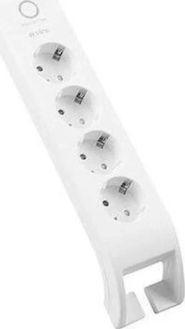 S-link SPG3040 2m 3G1.5mm2 900 Joule 4Lü Akım Korumalı Beyaz Priz