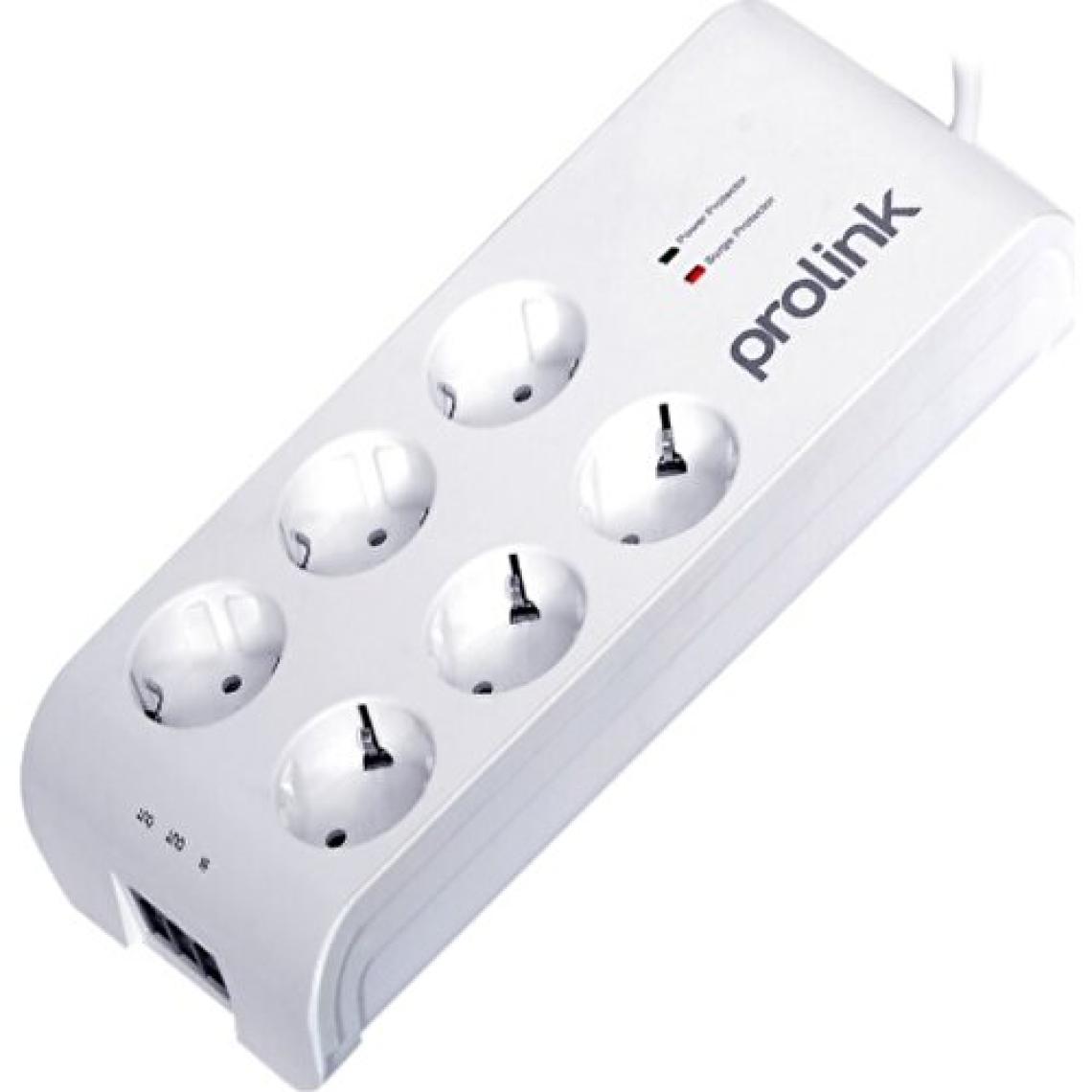 Prolink PR-SP06T 6'lı Akım Korumalı Priz 3600j 1.5mt