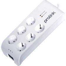 Prolink PR-SP06T 6'lı Akım Korumalı Priz 3600j 1.5mt