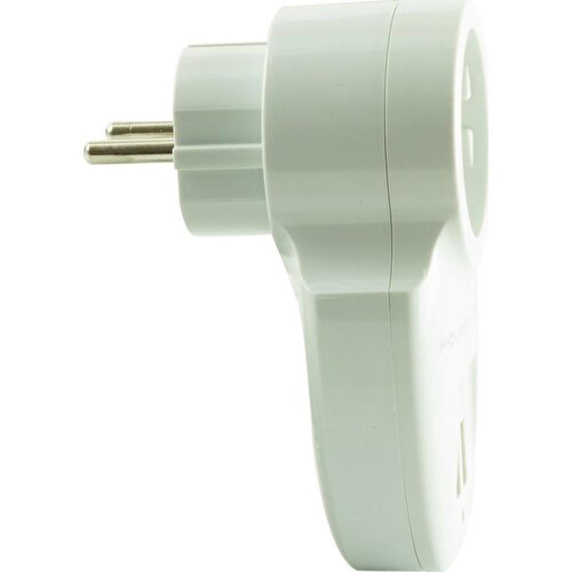 Powermaster Akım Korumalı İki Usb'Li Tekli Priz