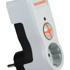 Akım Korumalı Priz Tekli Siyah Tunçmatik
