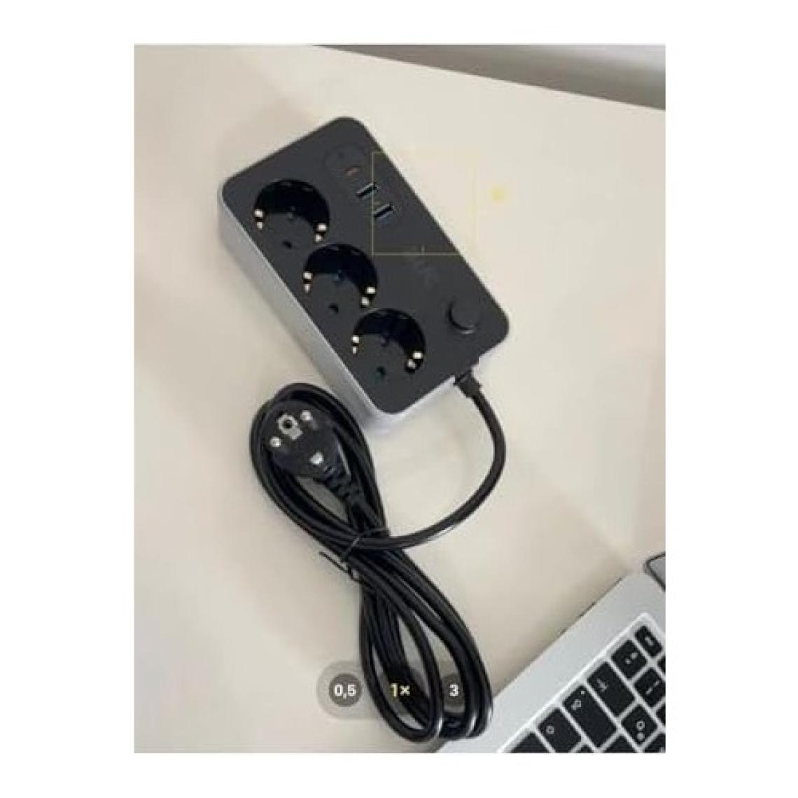 Çoklayıcı 3lü Priz 2 USB 1 Type-C 2 Metre Kablo Anahtarlı Termal Akım Korumalı Priz