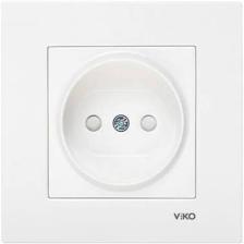 Viko Karre Topraklı Çocuk Korumalı Priz - Beyaz 90960742