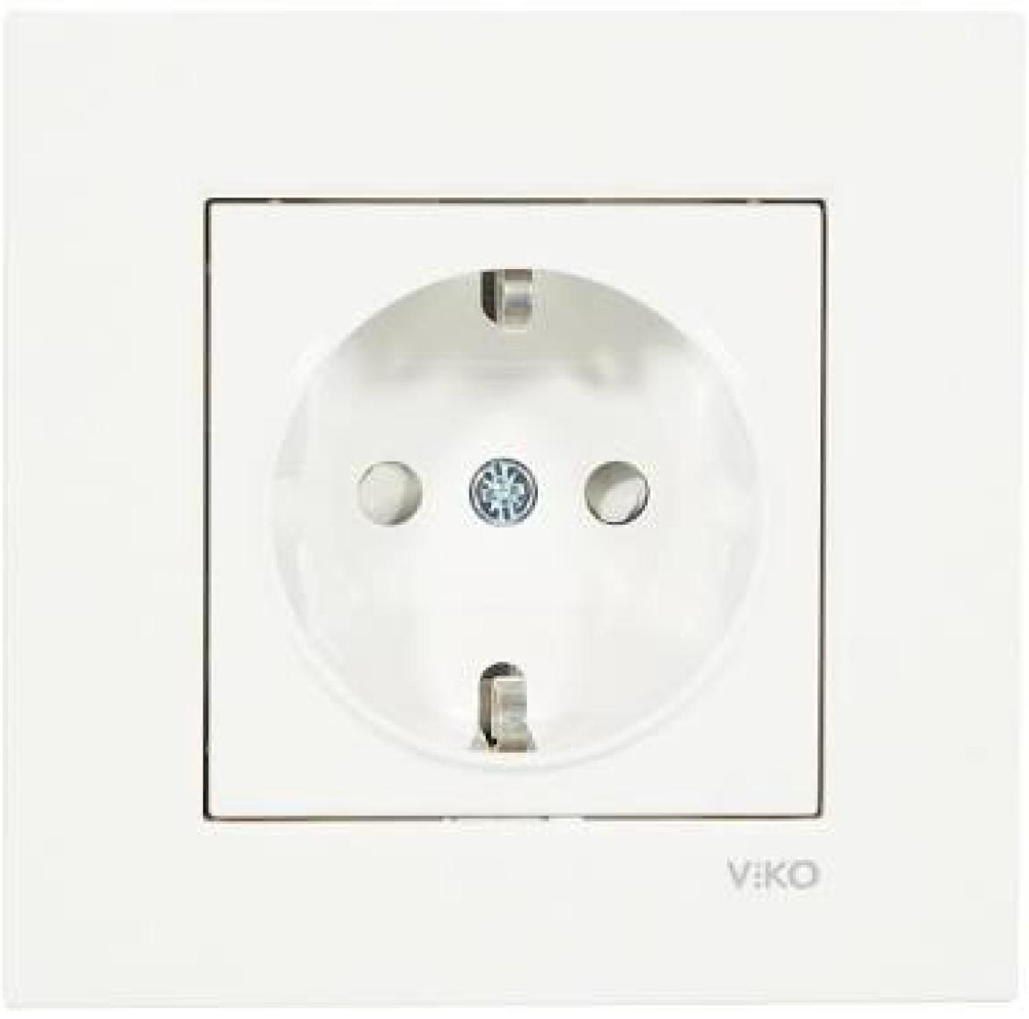 Viko Karre Topraklı Çocuk Korumalı Priz - Beyaz 90960742