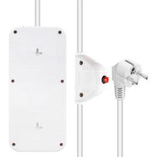 Epilons Vea VA-21564 6lı 1.5 Metre Kablolu 4 Usbli Beyaz Akım Korumalı Priz