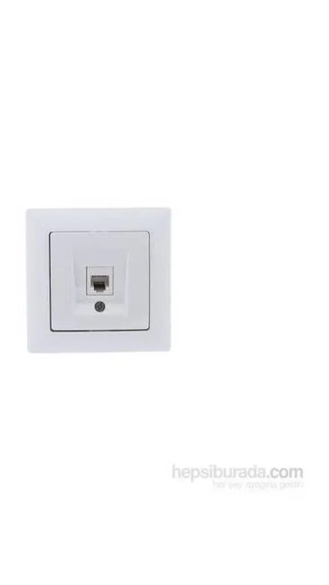 Günsan Elektrik Visage Beyaz Nümeris Telefon Prizi (Cat3)