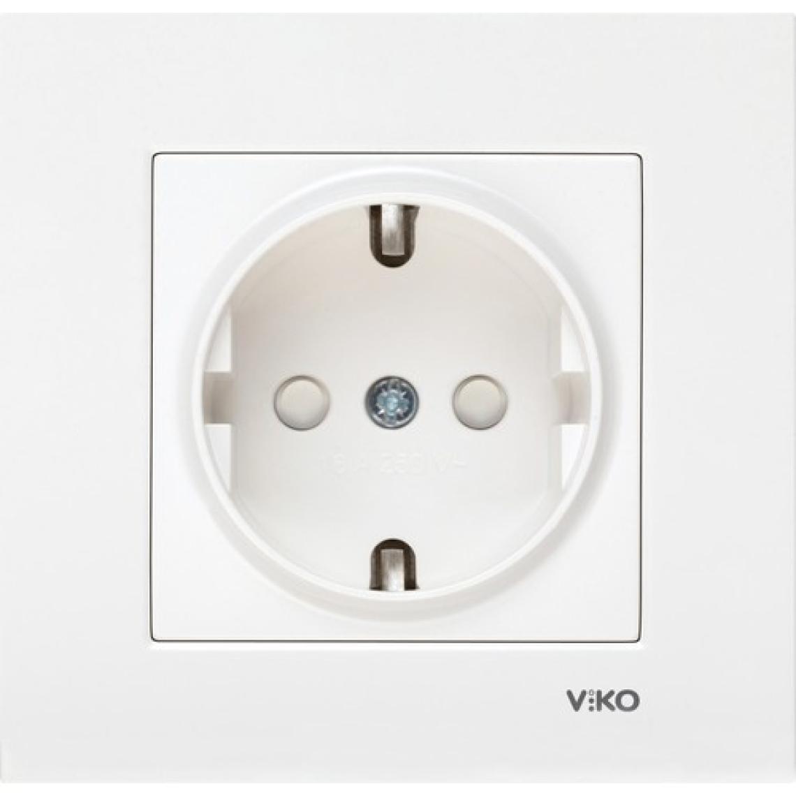 Viko Karre Topraklı Çocuk Korumalı Priz - Beyaz 90960742