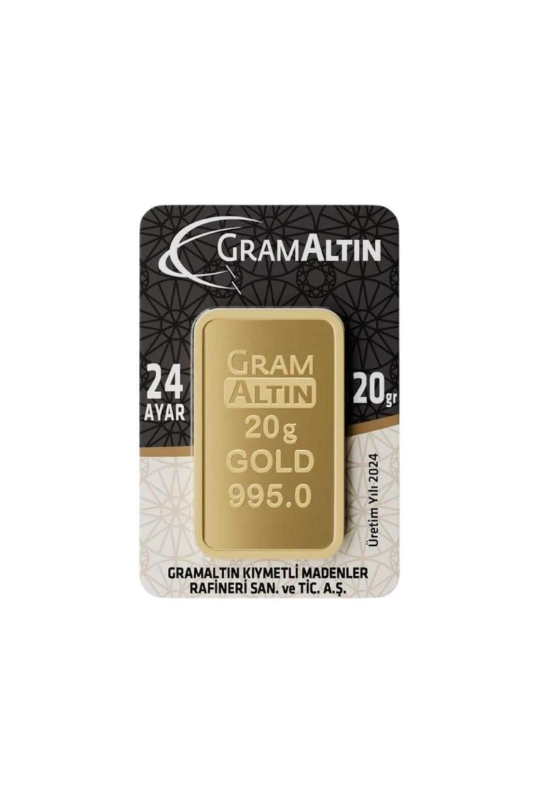 20 gr 24 Ayar 995 Milyem Iar gram Altın