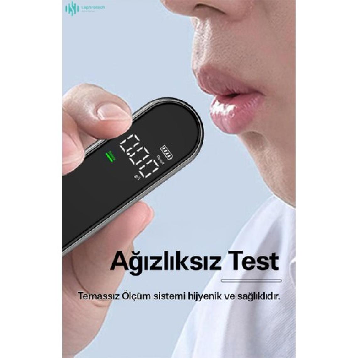 Laphrotech J2 Yeni Promil Ölçer Portatif Temassız Tasarım Dijital LCD Promil Ölçer Alkolmetre Alkol Ölçüm Cihazı