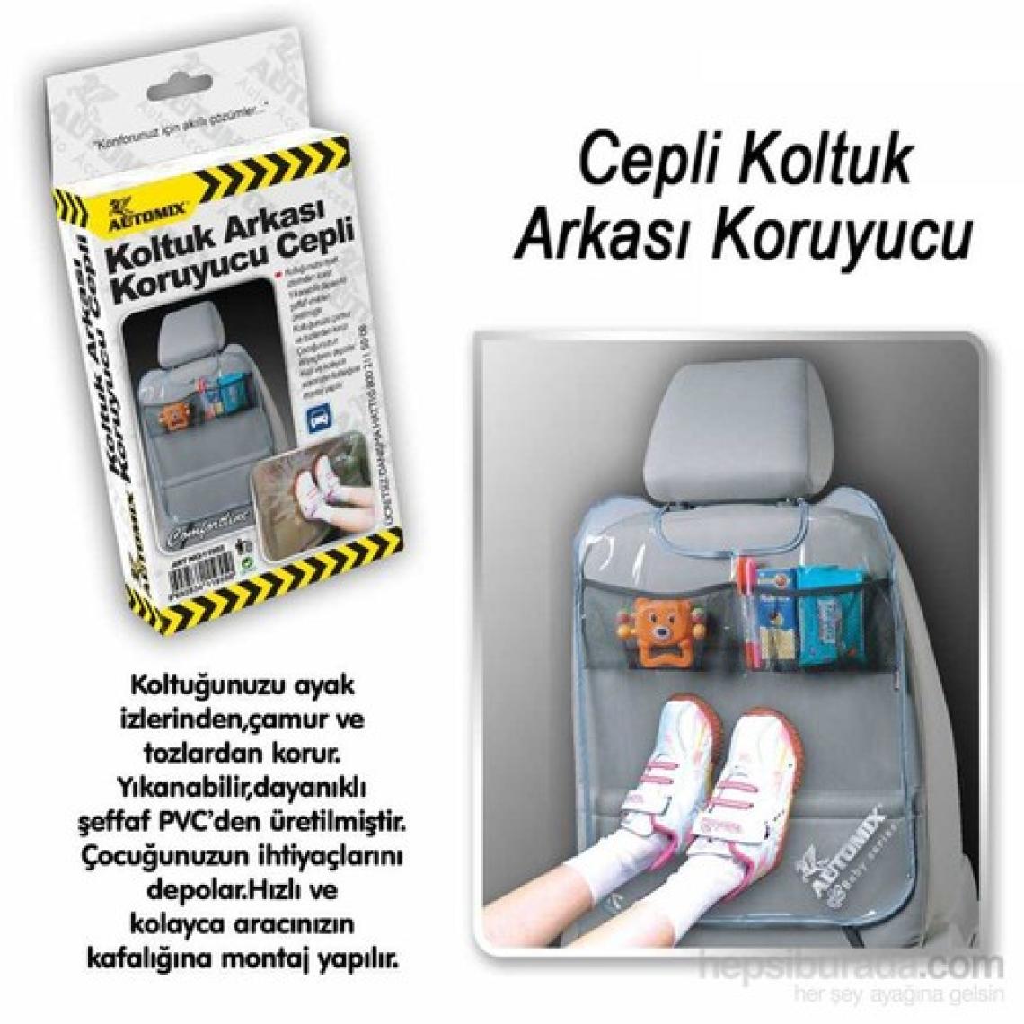 Automix Cepli Koltuk Arkası Kılıfı Şeffaf