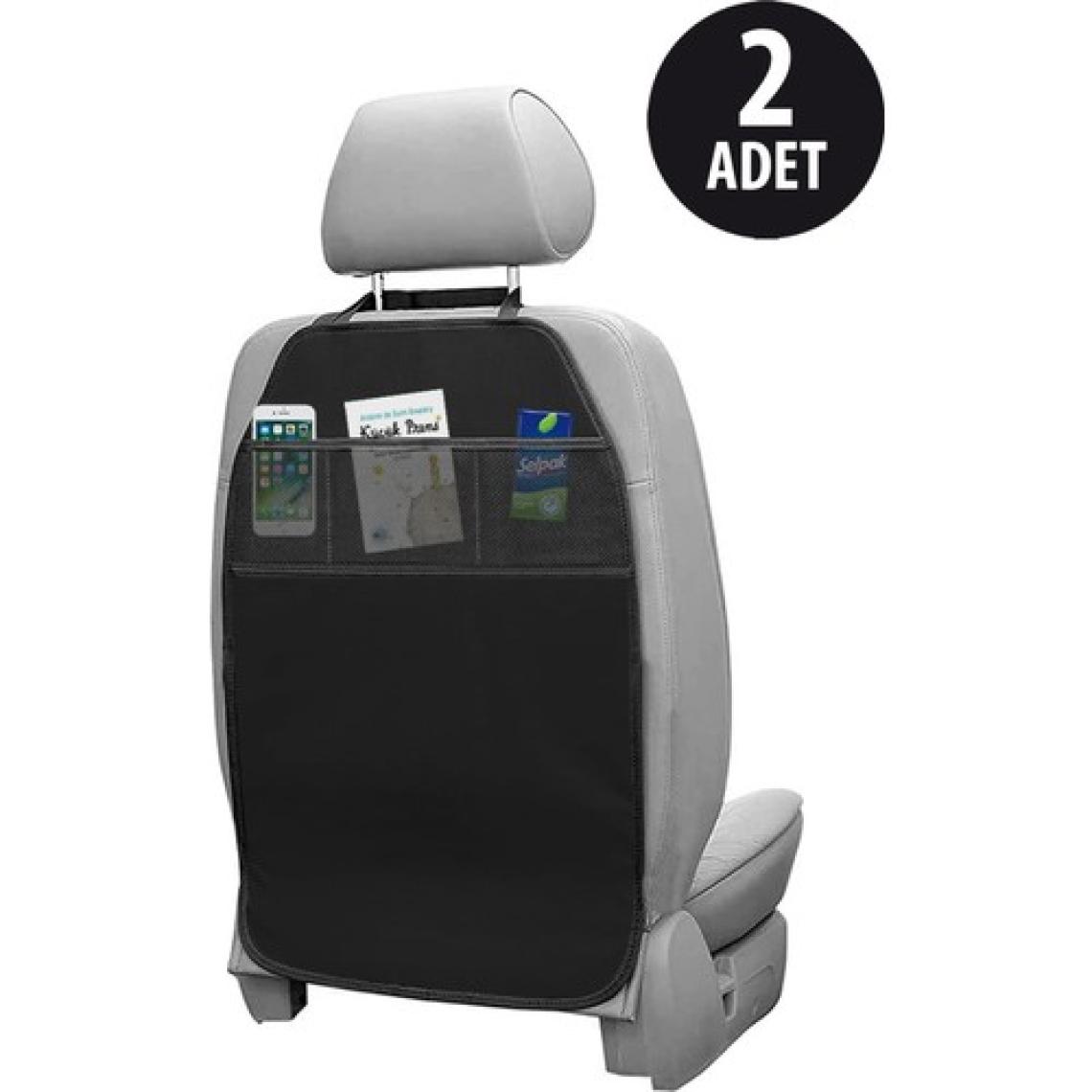 NiCe Shop Araba Koltuk Arkası Koruyucu 2'li Organizer - Su Geçirmez Oto Koltuk Koruyucu