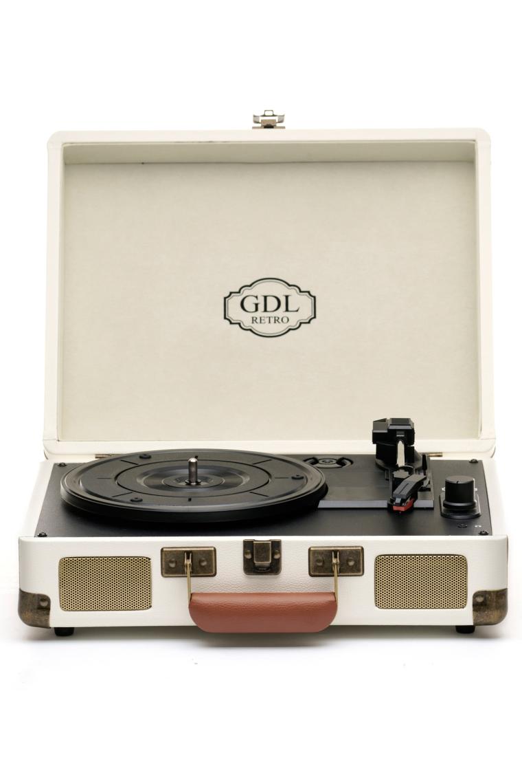 Gdl Retro Çanta Pikap T317B Krem (Bluetooth-Şarjlı)