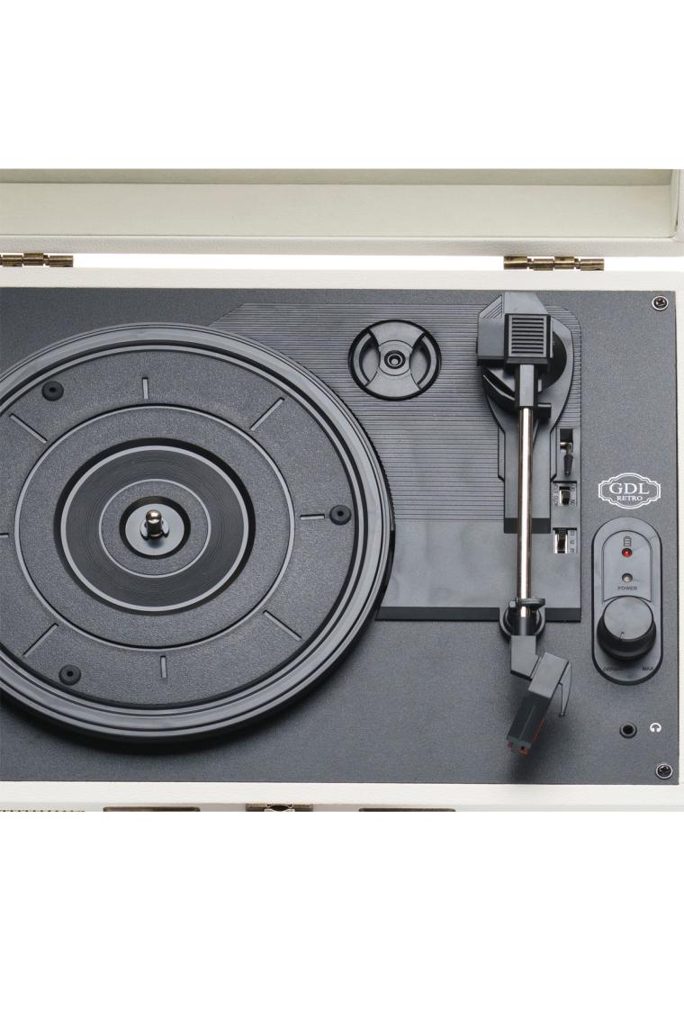 Gdl Retro Çanta Pikap T317B Krem (Bluetooth-Şarjlı)