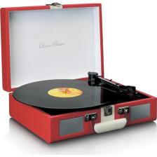 Lenco Classic Phono TT-110 kırmızı Hoparlörlü Bluetoothlu Retro Pikap Plak Çalar