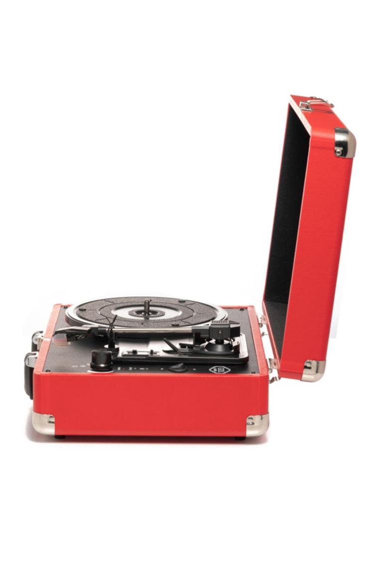 GDL Retro Plak Çalar T317B - Pro (Kırmızı-Bluetooth-Şarjlı)