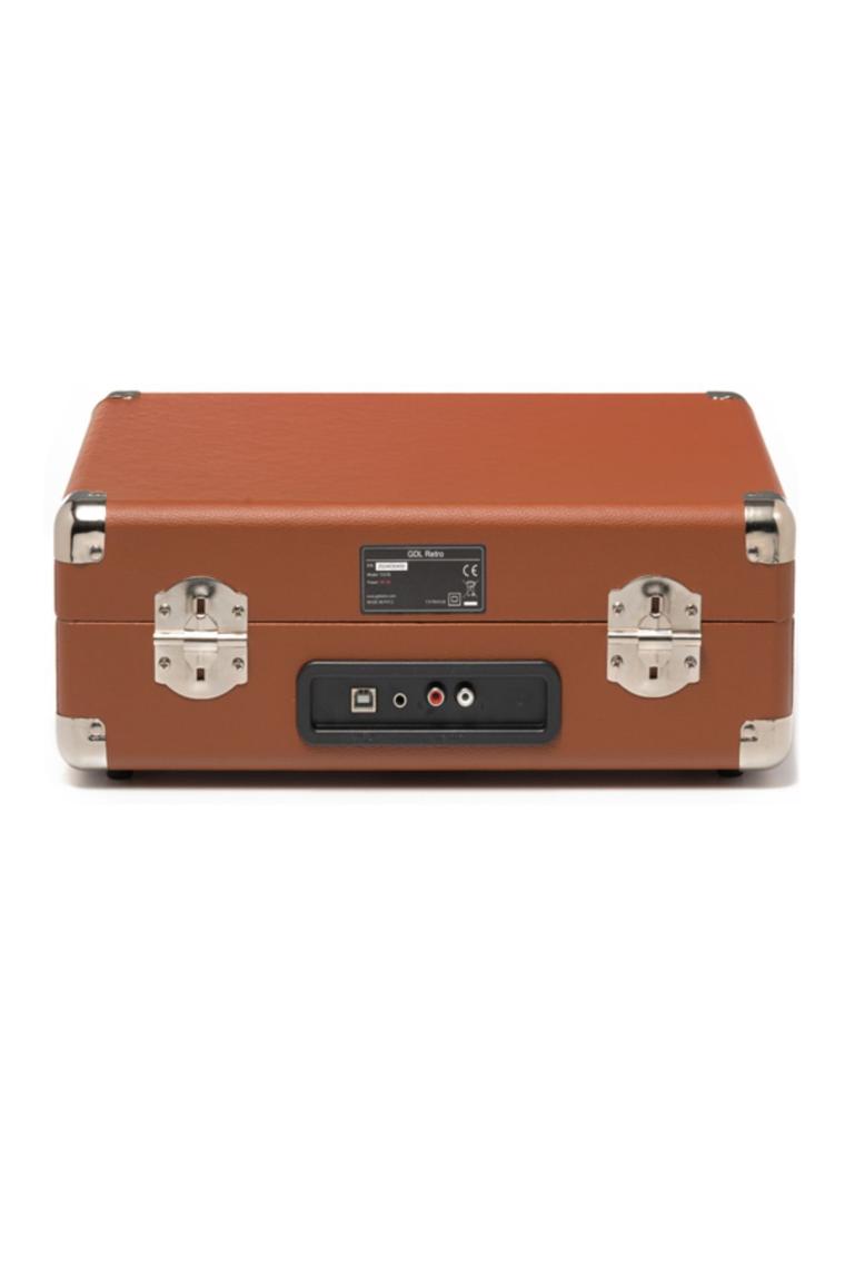 GDL Retro Plak Çalar T317B - Pro (Kahve-Bluetooth-Şarjlı)