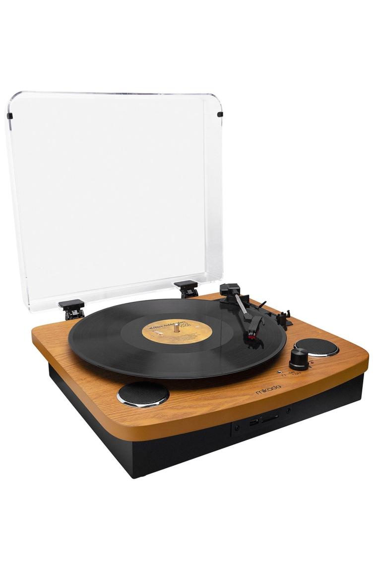 Mn-p235 Voyager Retro Ahşap Pikap Bluetooth Usb Hafıza Kartı Aux Dahili Hoparlör