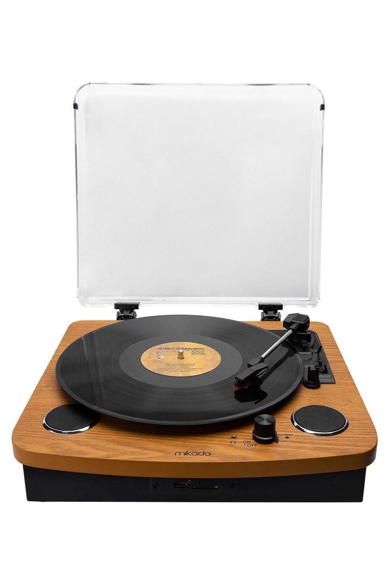 Mn-p235 Voyager Retro Ahşap Pikap Bluetooth Usb Hafıza Kartı Aux Dahili Hoparlör