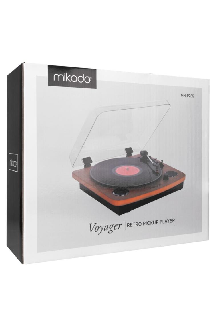 Mn-p235 Voyager Retro Ahşap Pikap Bluetooth Usb Hafıza Kartı Aux Dahili Hoparlör