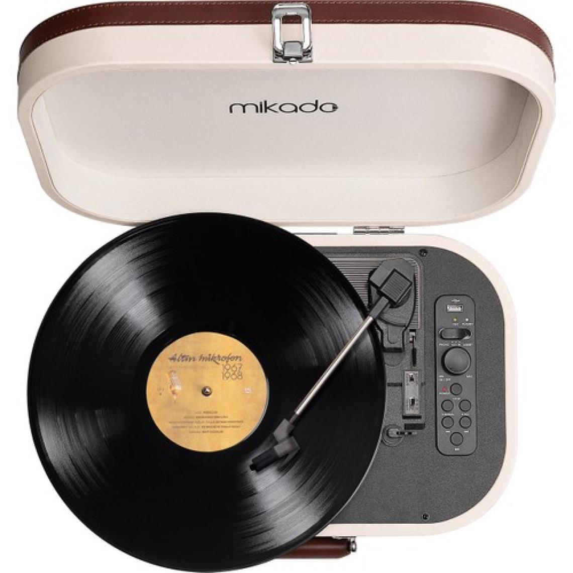 Mikado Nostalgia MN-101 Pikap Fil dişi Usb+RCA+Bluetooth Destekli Müzik Kutusu