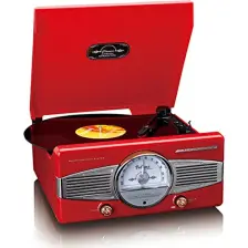 Lenco TT-27 Dahili Hoparlörlü Retro Pikap Kırmızı