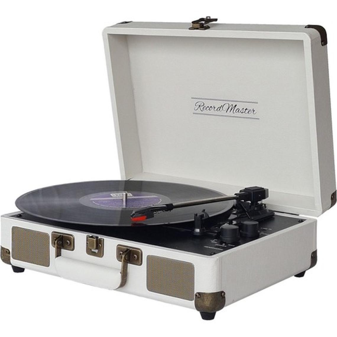 Record Master St14012 Retro Pikap - Kum Beyazı - Bluetooth Ve Şarj Özellikli - Tüm Plakları Çalabilme