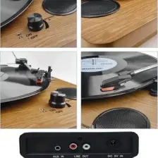 Midex Mtx-256X Nostaljik Pikap Plak Çalar (Şarjlı Bluetooth Aux Hoparlörlü 3 Devir) İğne Dahil