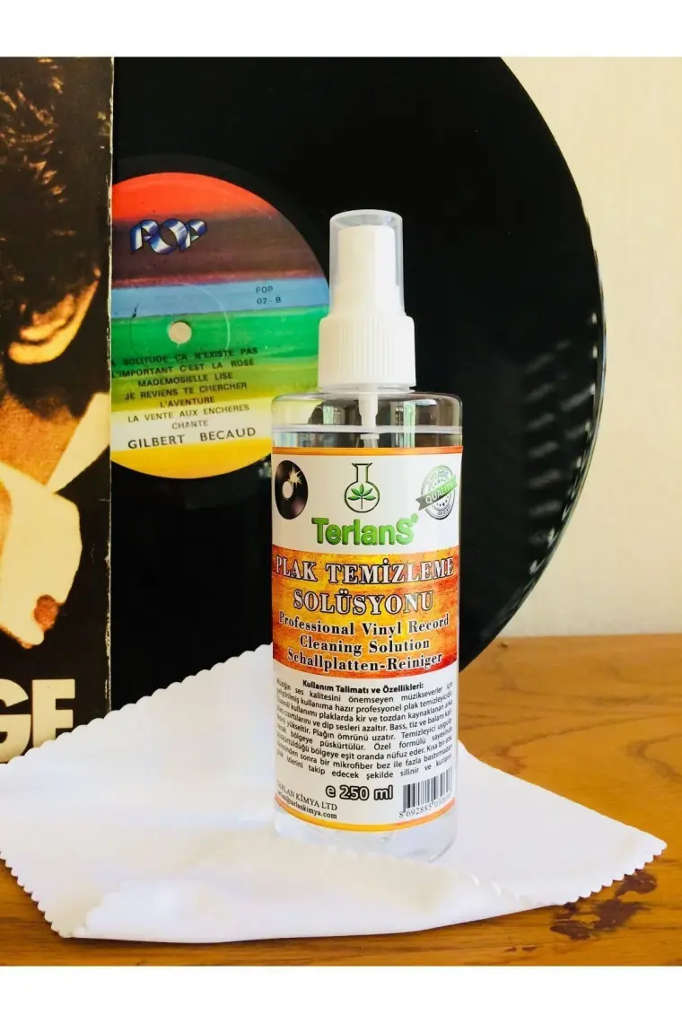 Terlans Retro Plak ve Iğne Temizleme Bakım Seti  (Gramofon Pikap - Plak Çalar) Vinyl Record - Stylus Cleaner