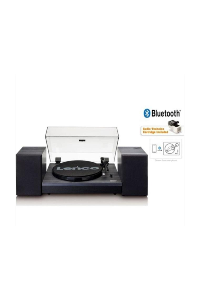 Lenco LS-300BK Siyah Ahşap Harici Hoparlörlü Bluetooth Pikap