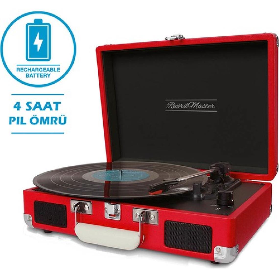 Record Master Retro Pikap T310CH - Şarj Özellikli - Kırmızı