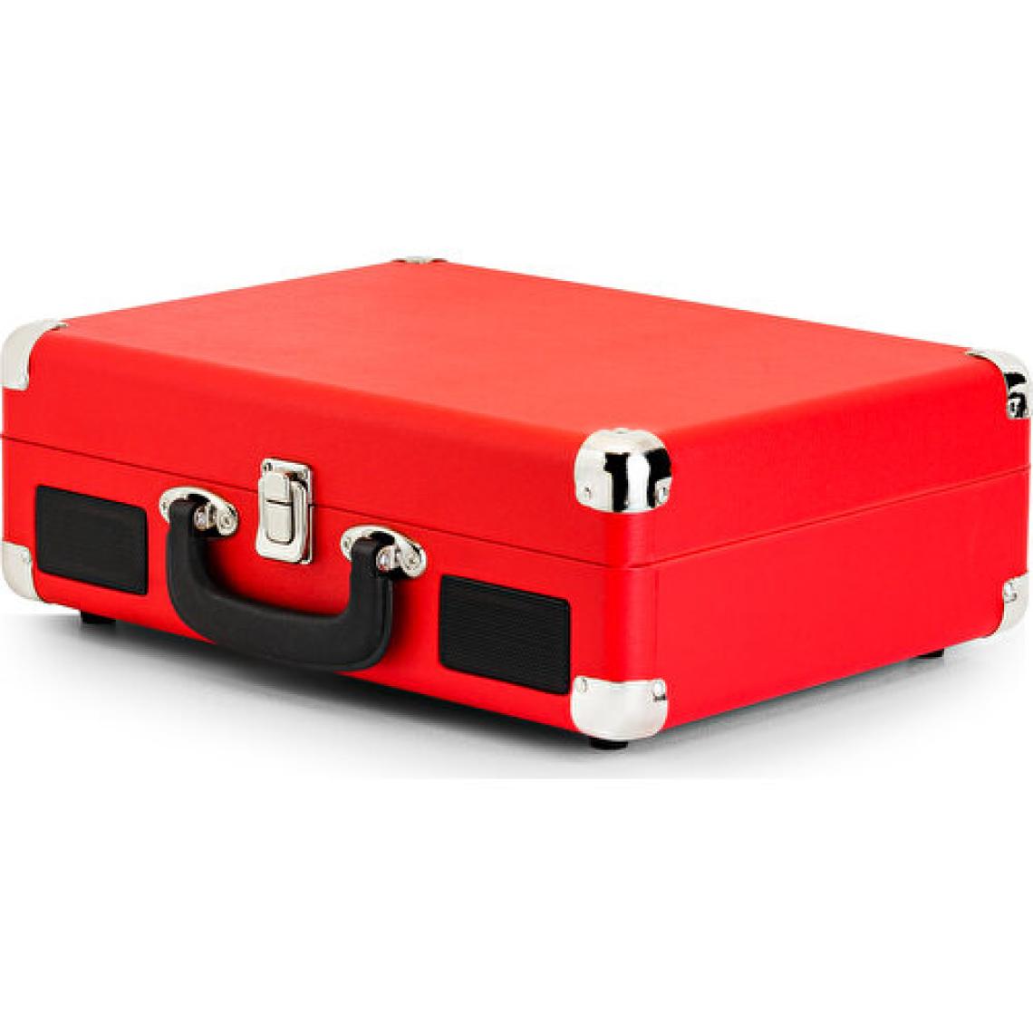 Ktools Nostalgia Bluetooth K344 Retro Deri Çantalı Pikap Kırmızı