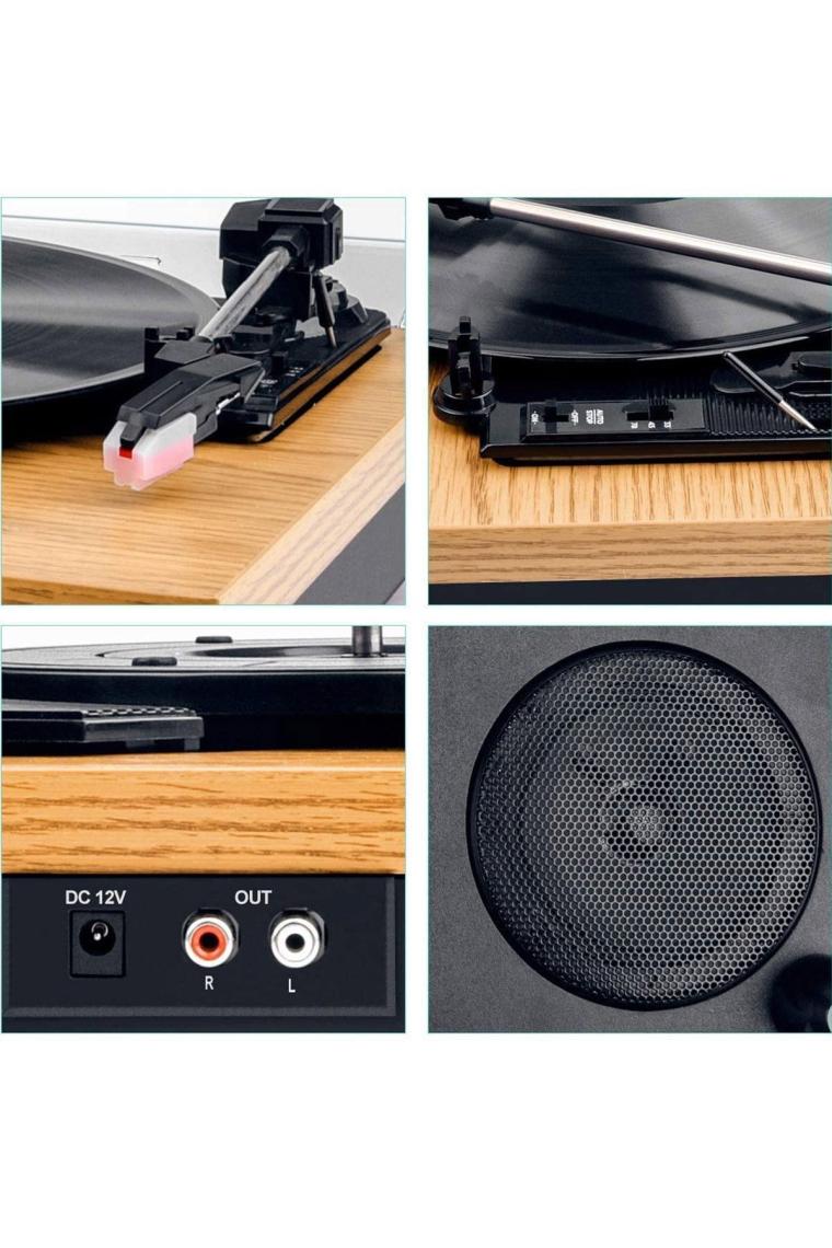 Record Master TT202J Pikap - Bluetooth Özellikli - Tüm Plaklar Ile Uyumlu