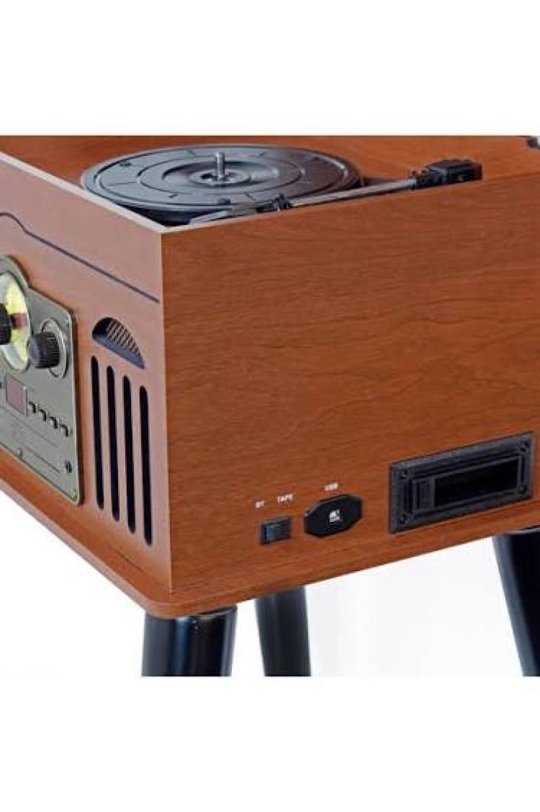 Lenco TCD-2600 Ahşap Dahili Hoparlörü FM Radyo CD Player ve Bluetooth Pikap