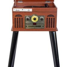 Lenco TCD-2600 Ahşap Dahili Hoparlörü FM Radyo CD Player ve Bluetooth Pikap
