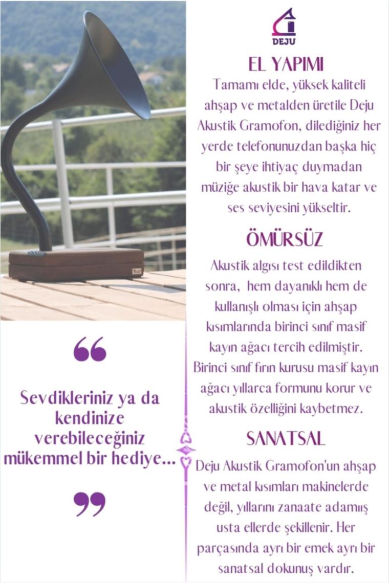 Vune Concept Deju Raven Akustik Gramofon